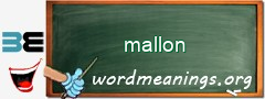 WordMeaning blackboard for mallon